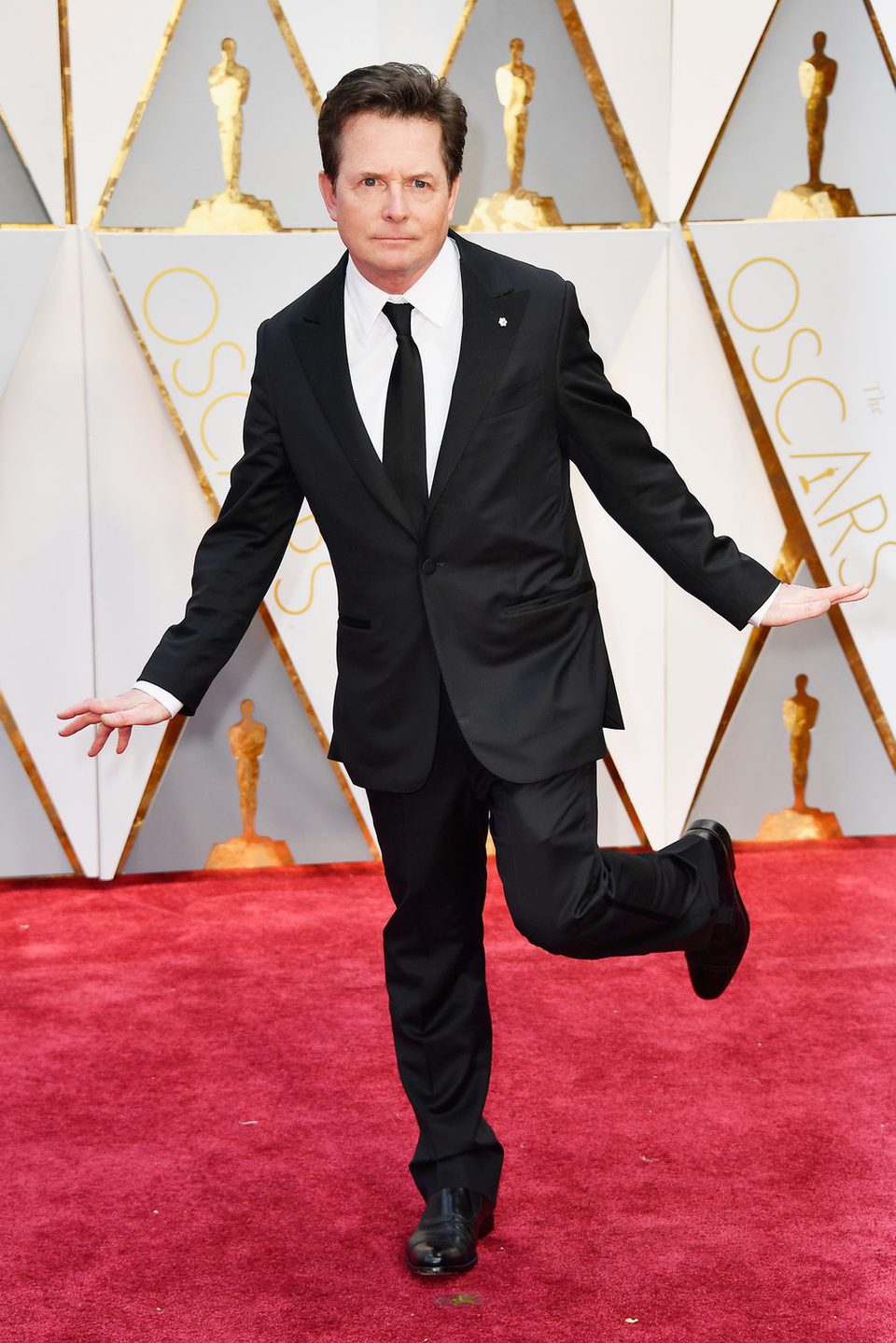 Michael J. Fox at the red carpet of the Oscars 2017