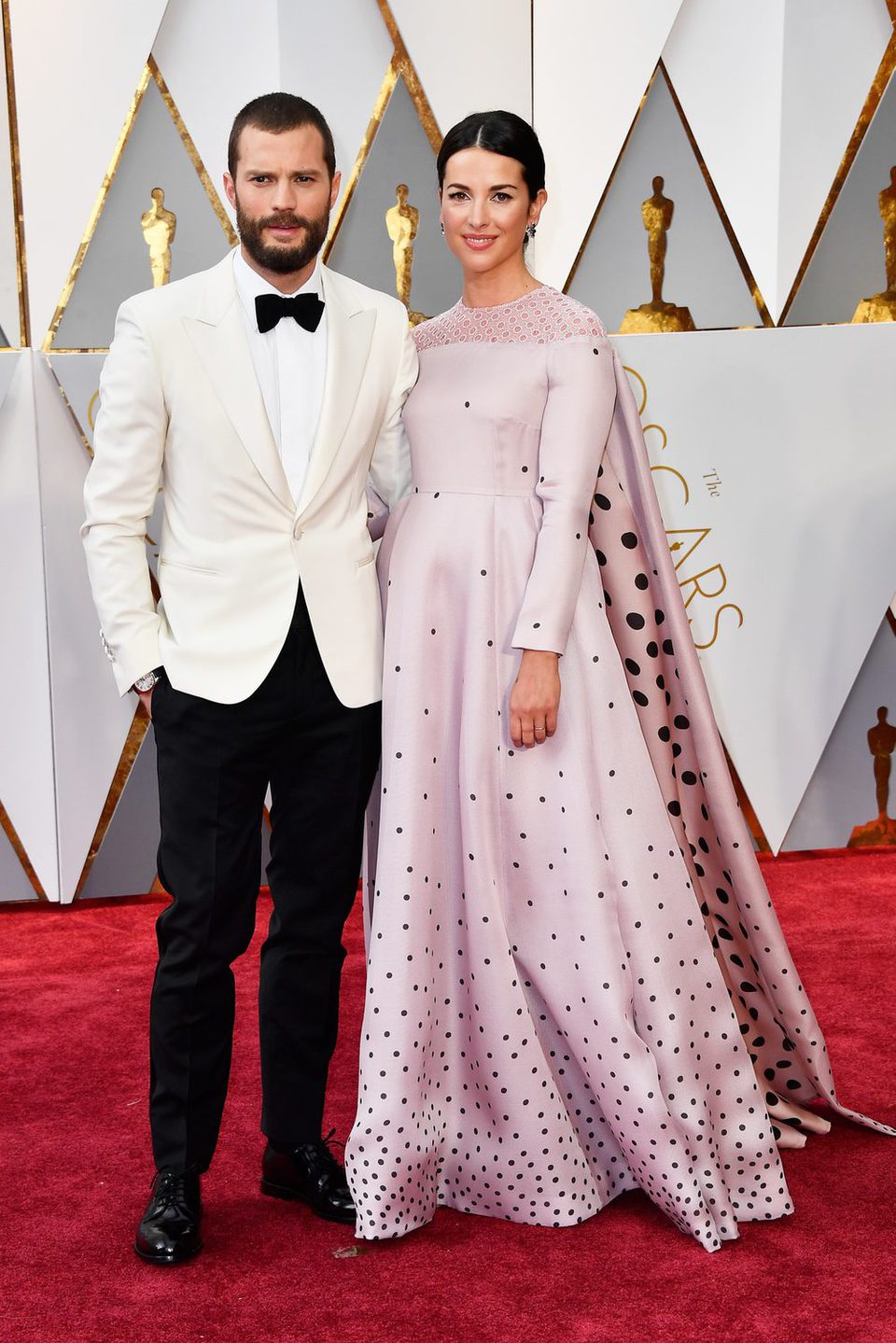 Jamie Dornan and Amelia Warner at the red carpet of the Oscars 2017