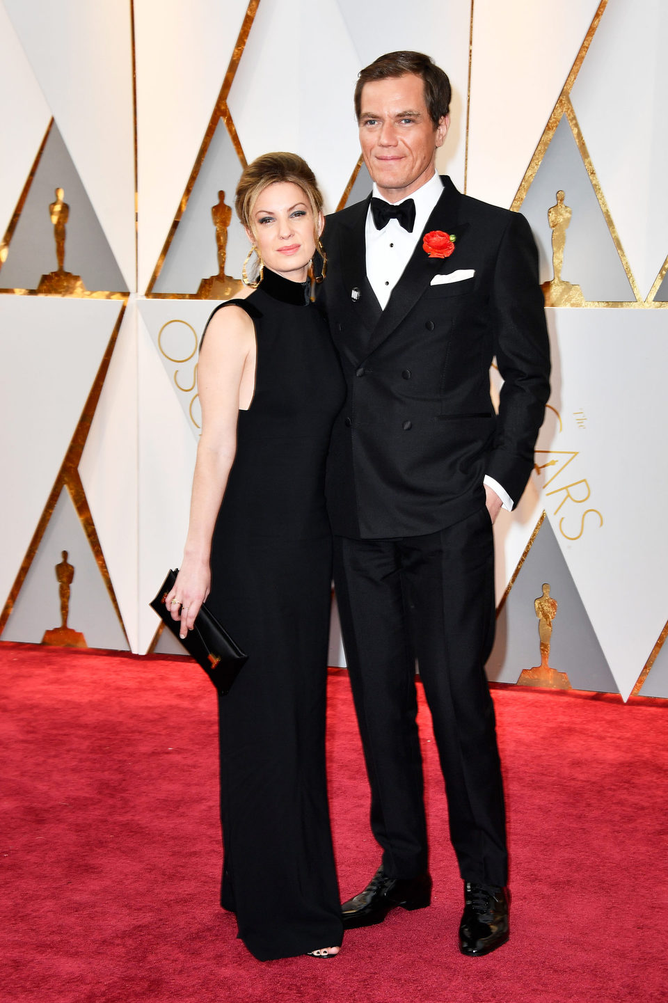 Michael Shannon and Kate Arrington at the Oscars 2017 red carpet