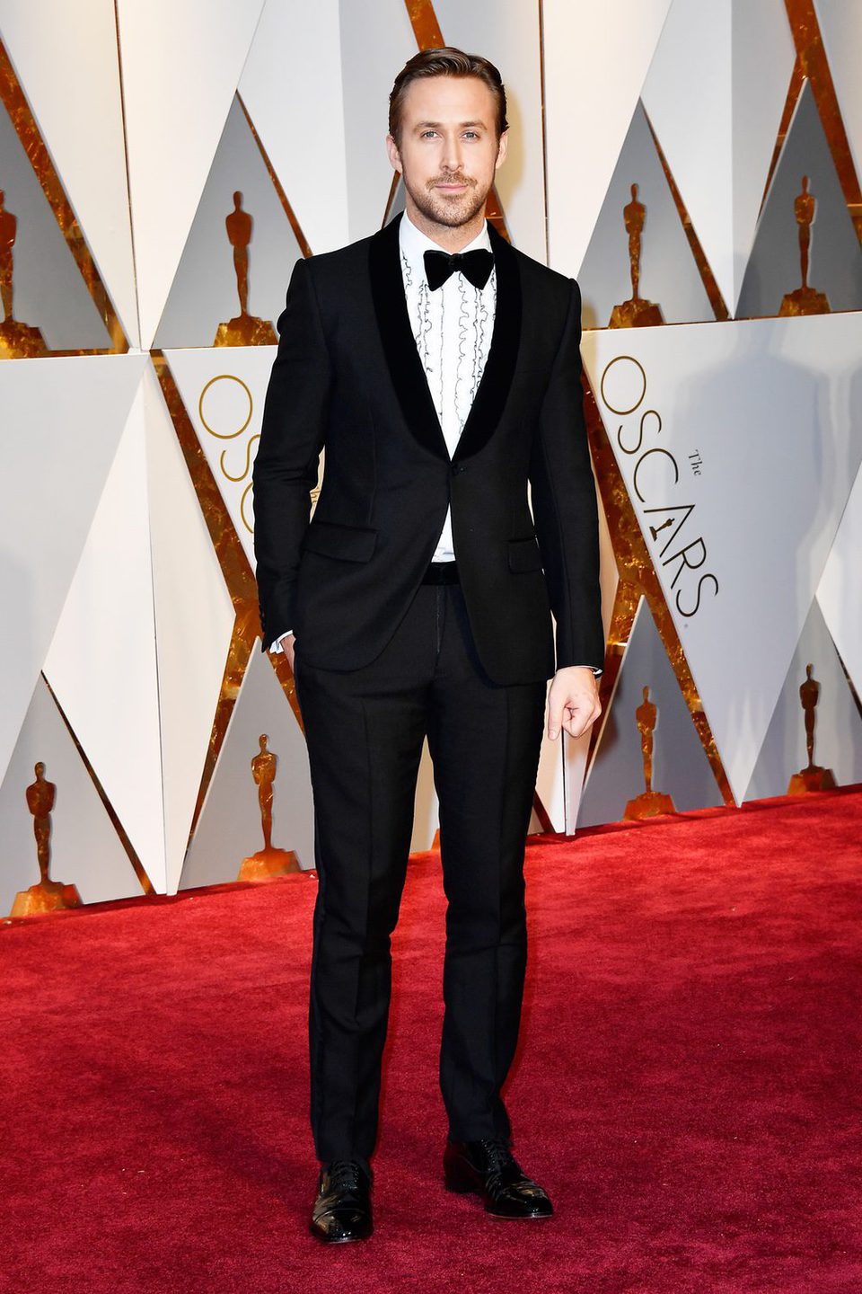 Ryan Gosling at the red carpet of the Oscars 2017