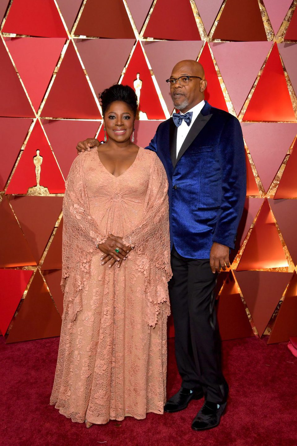 Samuel L. Jackson and LaTanya Richardson  at the red carpet of the Oscars 2017