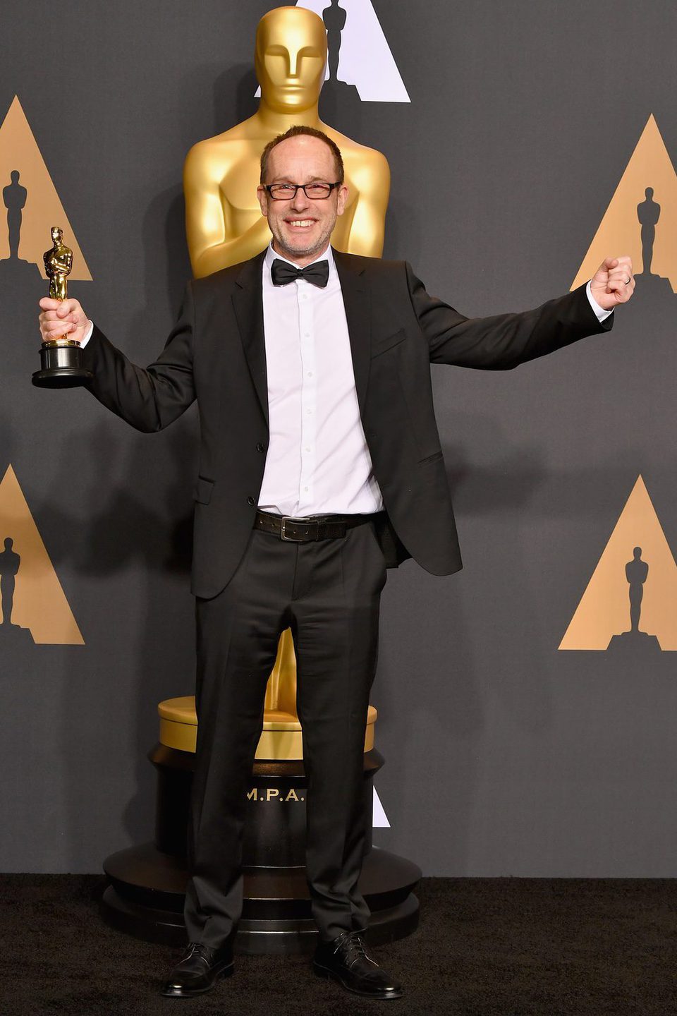 John Gilbert, winner of the Film Editing's Oscar for 'Hackshaw Ridge'