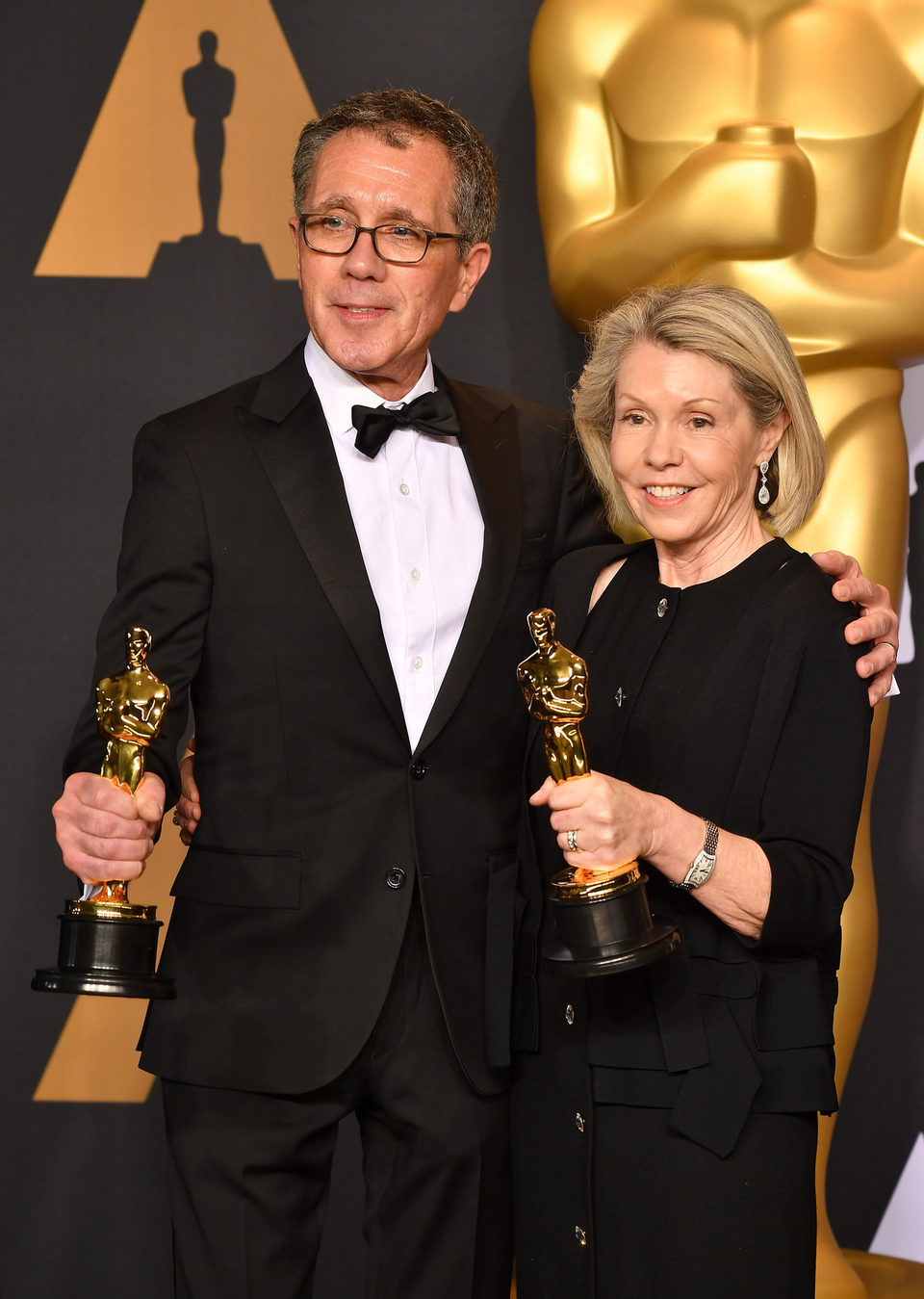 David Wasco and Sandy Reynolds-Wasco, winners of the Oscar 2017 for Best Production Design