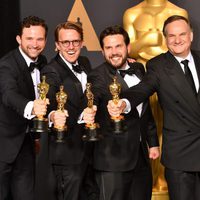 Dan Lemmon, Andrew R. Jones, Adam Valdez and Robert Legato, winners of the Best Visual Effects' Oscar for 'The Jungle Book'