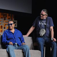 Billy Dee Williams and Peter Mayhew during the Star Wars Celebration