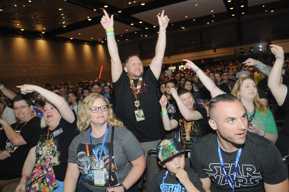 'Star Wars' fans during the Star Wars Celebration