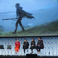 Rey's image during 'The last Jedi' panel at the Star Wars Celebration