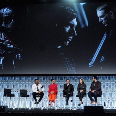 Kylo Ren and Boba Fet's images during 'The Last Jedi' at the Star Wars Celebration