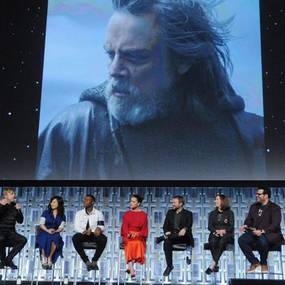 Luke's image during 'the Last Jedi' panel at the Star Wars Celebration