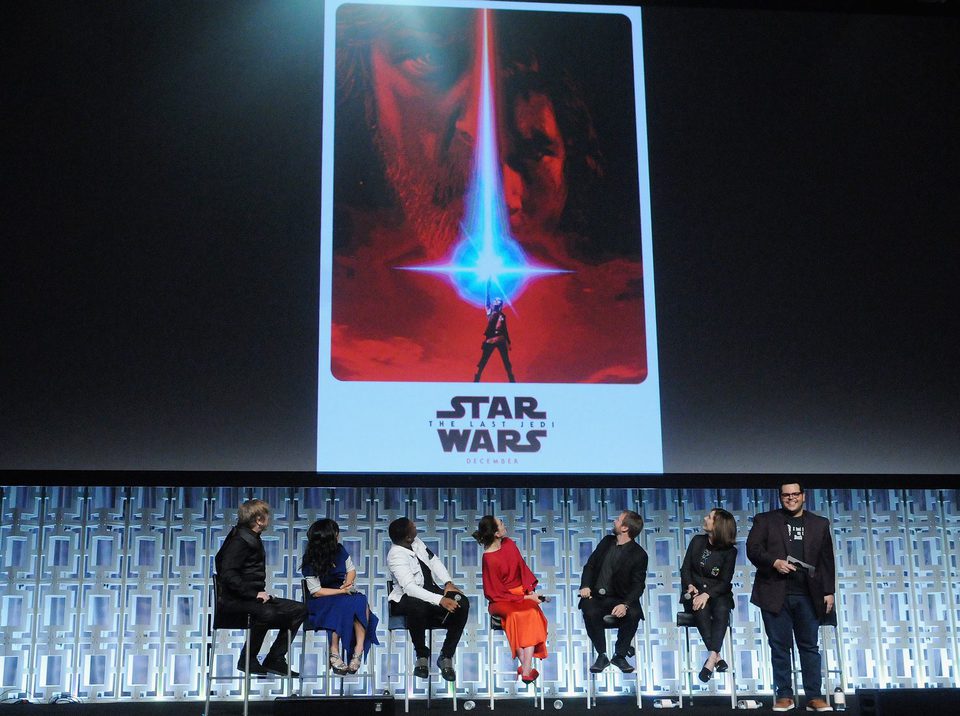 'The Last Jedi' poster at the Star Wars Celebration