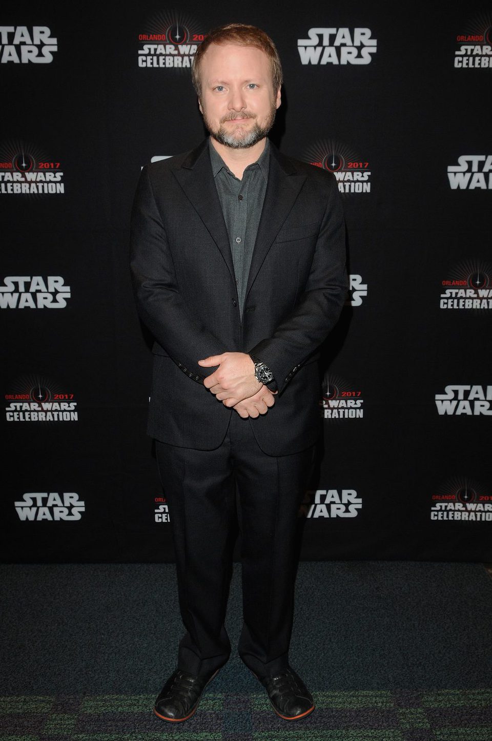  The director of 'The Last Jedi', Ryan Johnson, poses at Star Wars Celebration