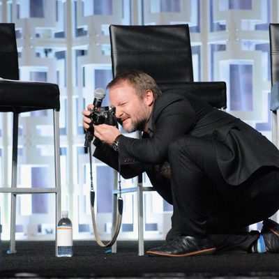 Ryan Johnson at the panel of 'The last Jedi' in the Star Wars Celebration