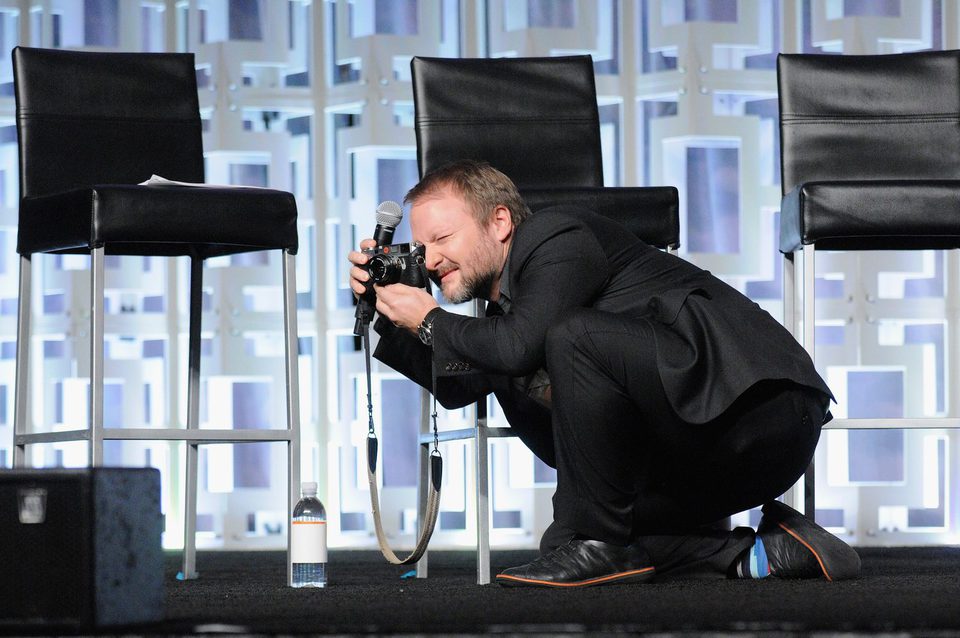 Ryan Johnson at the panel of 'The last Jedi' in the Star Wars Celebration