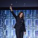 The producere Kathleen Kennedy at the panel of 'The last Jedi' in the Star Wars Celebration