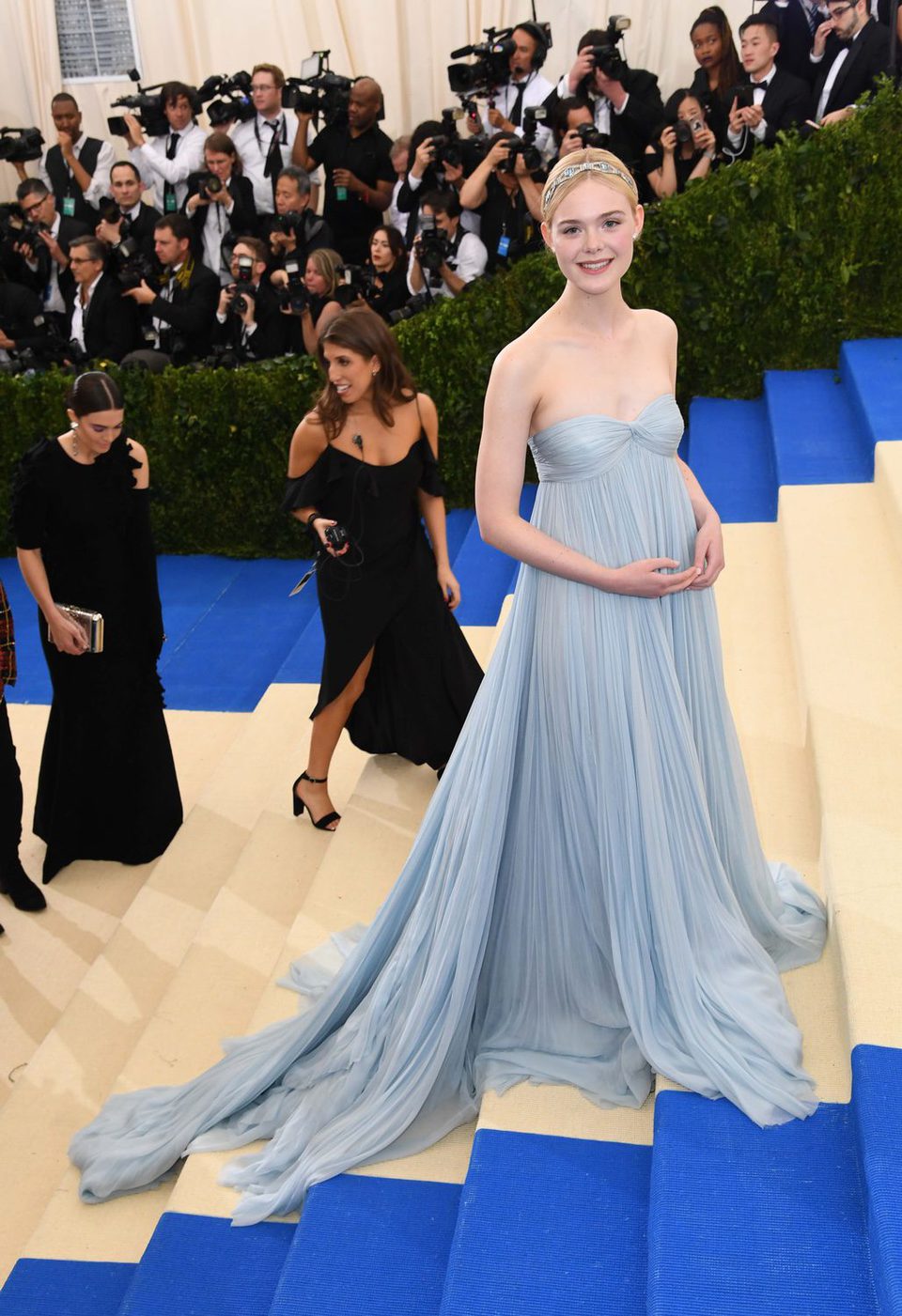 Elle Fanning on the Met Gala red carpet 2017