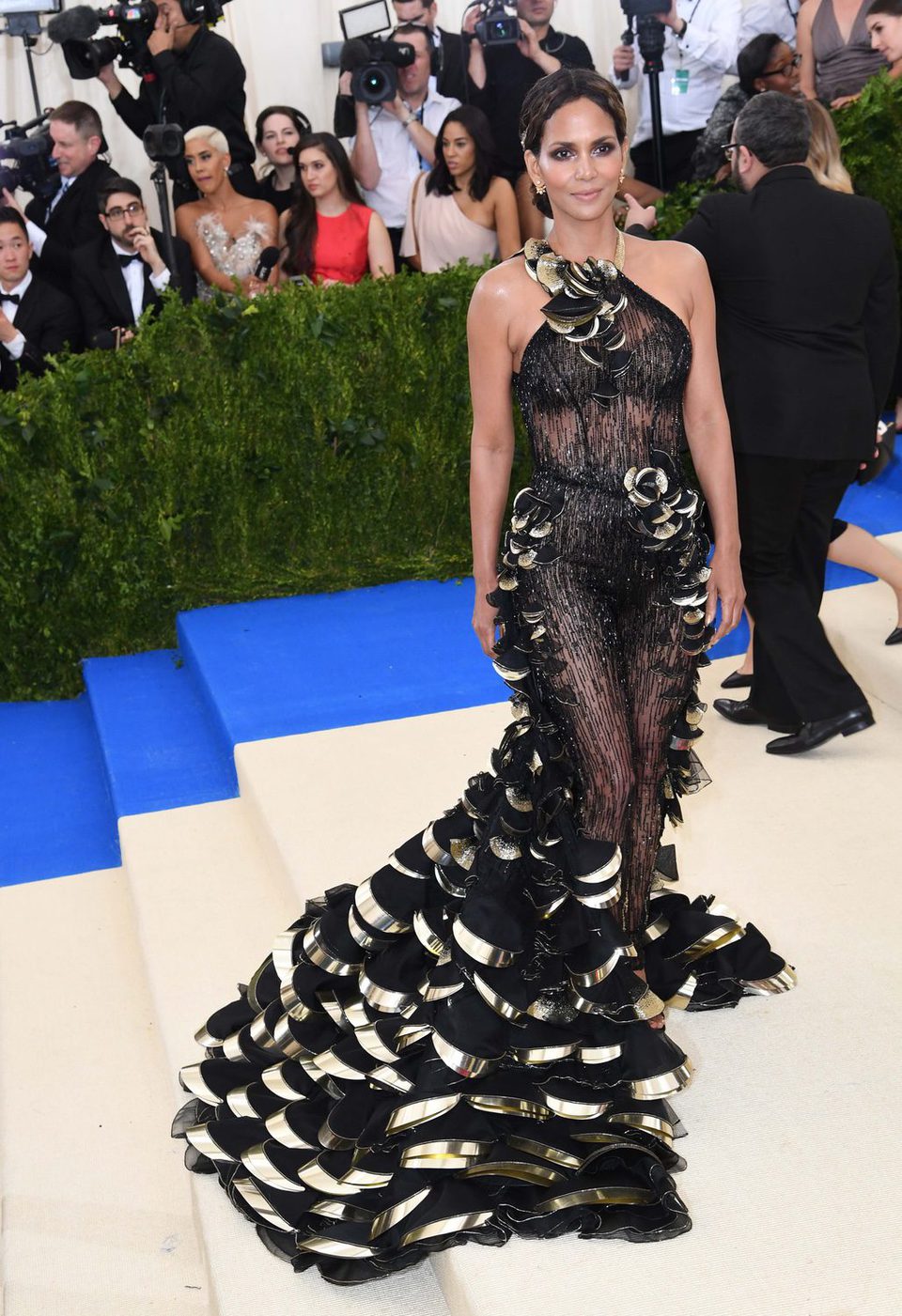 Halle Berry on the Met Gala red carpet 2017