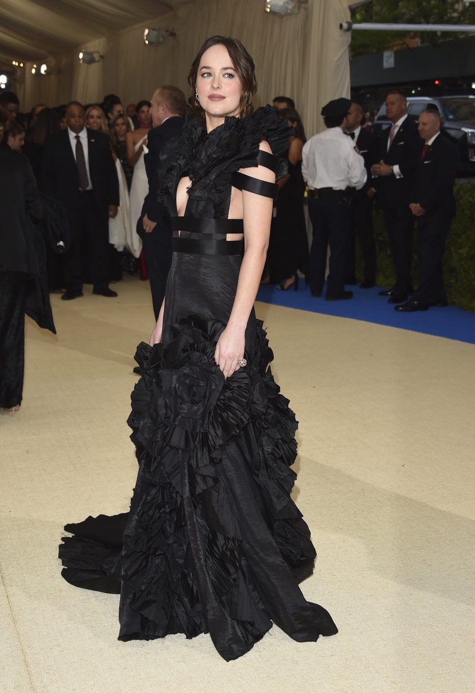 Dakota Johnson on the Met Gala red carpet 2017