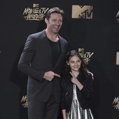 Hugh Jackman and Dafne Kenn in the MTV Movie & TV Awards 2017