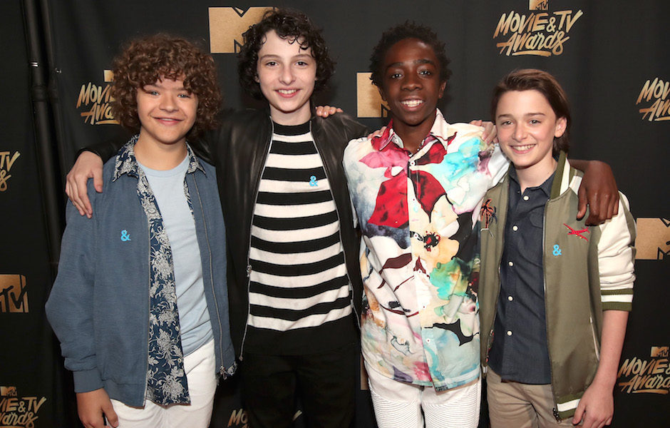 The cast of 'Stranger Things' in the MTV Movie & TV Awards 2017