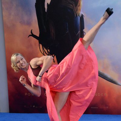 Jessie Graff at the premiere of 'Wonder Woman' 