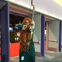 Fan dressed up like Brave in the D23