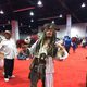 Fan dressed up like Jack Sparrow in the D23