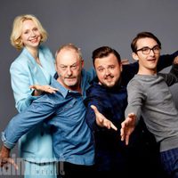 The cast of Game of Thrones poses during the Comic-Con 2017