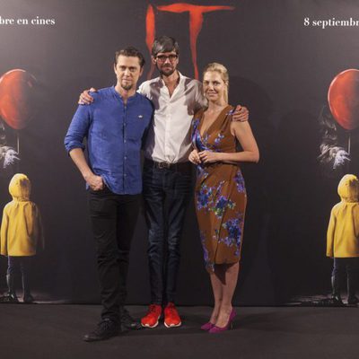 Andy Muschietti, Barbara Muschietti and Javier Botet at ?It? presentation in Madrid