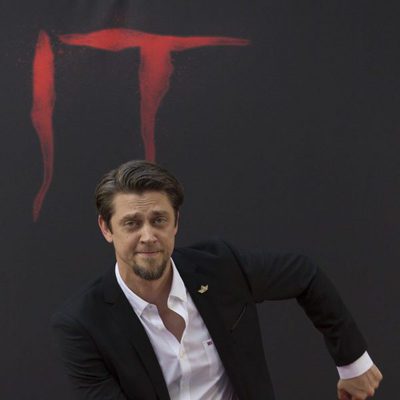 Andy Muschietti has time to have fun during the presentation of his film 'It' in Madrid