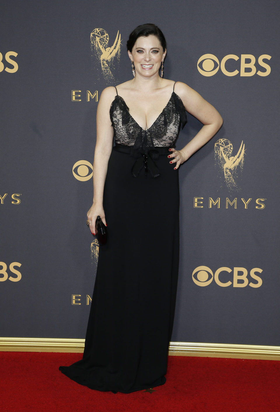 Rachel Bloom at the Emmy 2017 red carpet