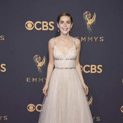 Kiernan Shipka at the Emmys 2017 red carpet