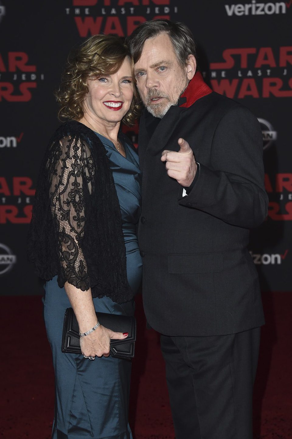 Mark Hamill and his wife Marilou at the Star Wars: The Last Jedi premiere