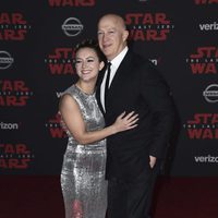 Billie Lourd and father Bryan Lourd at the Star Wars: The Last Jedi premiere