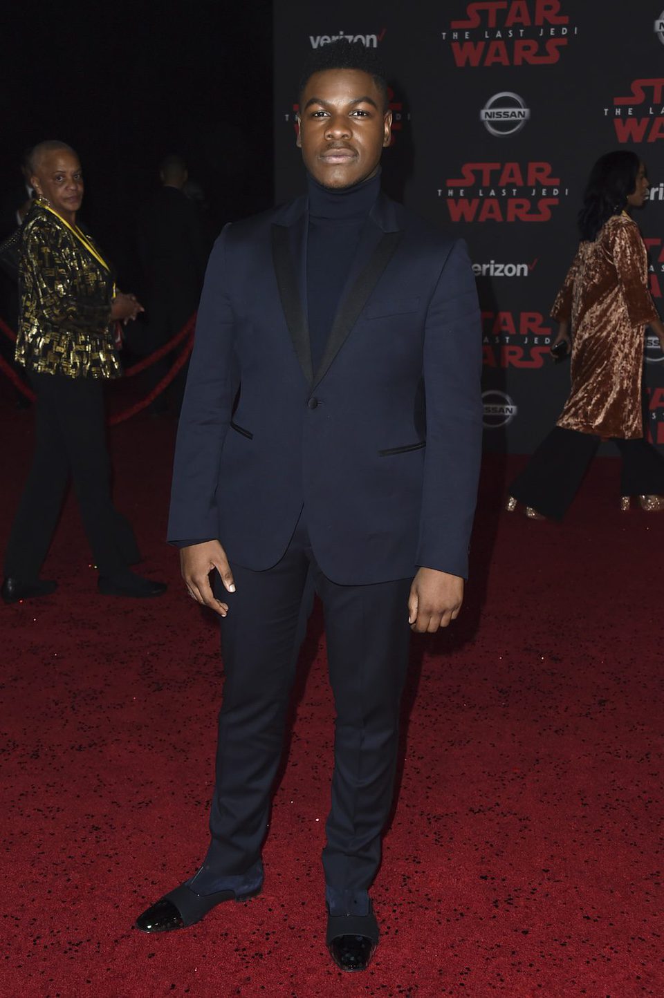 John Boyega at the Star Wars: The Last Jedi premiere