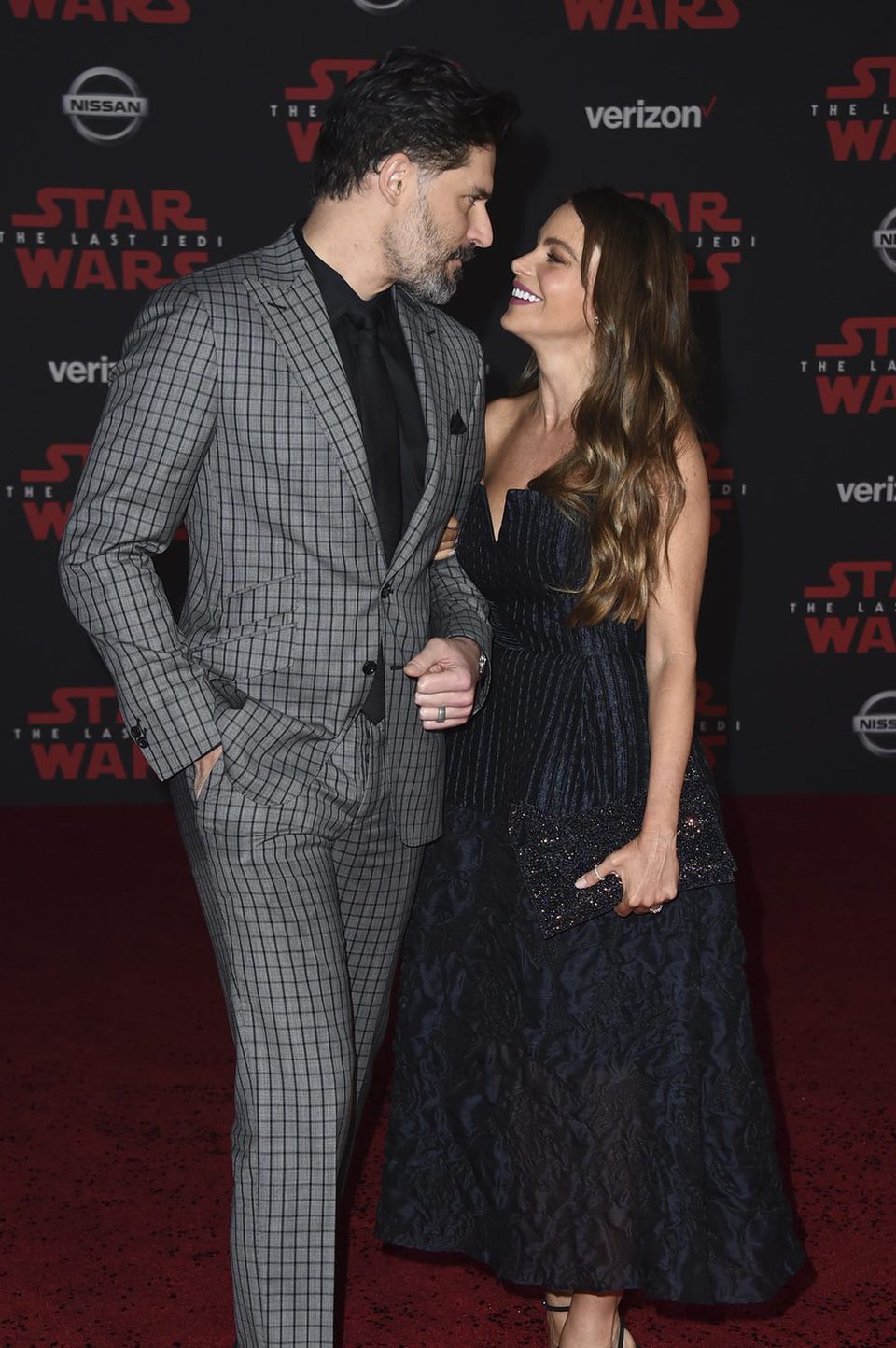 Joe Manganiello and Sofia Vergara at the Star Wars: The Last Jedi premiere