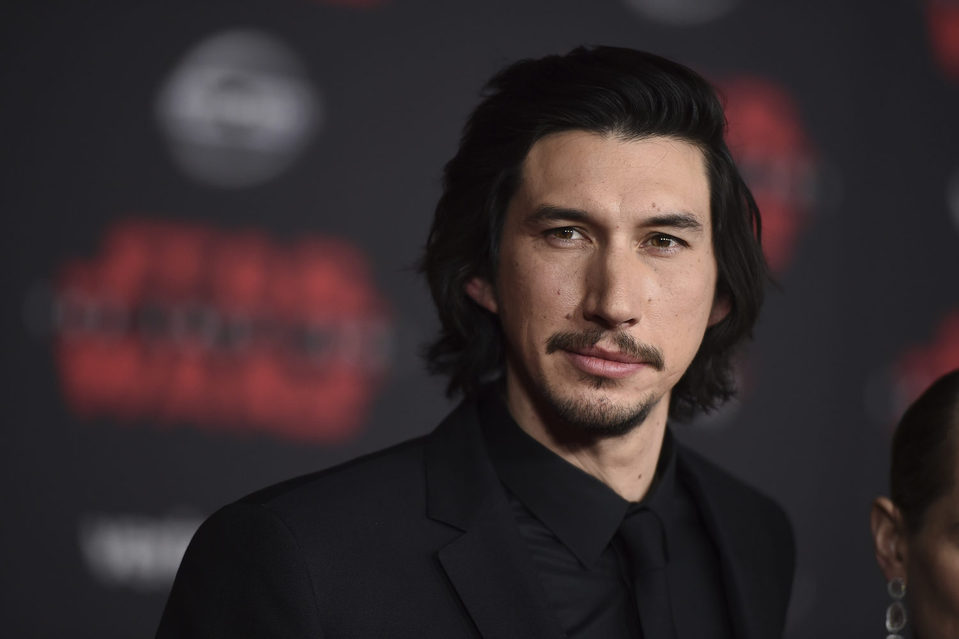 Adam Driver at the premiere of 'Star Wars: The Last Jedi'