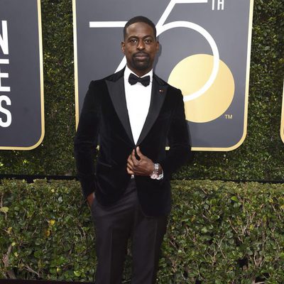 Sterling K. Brown at the Golden Globes 2018 red carpet