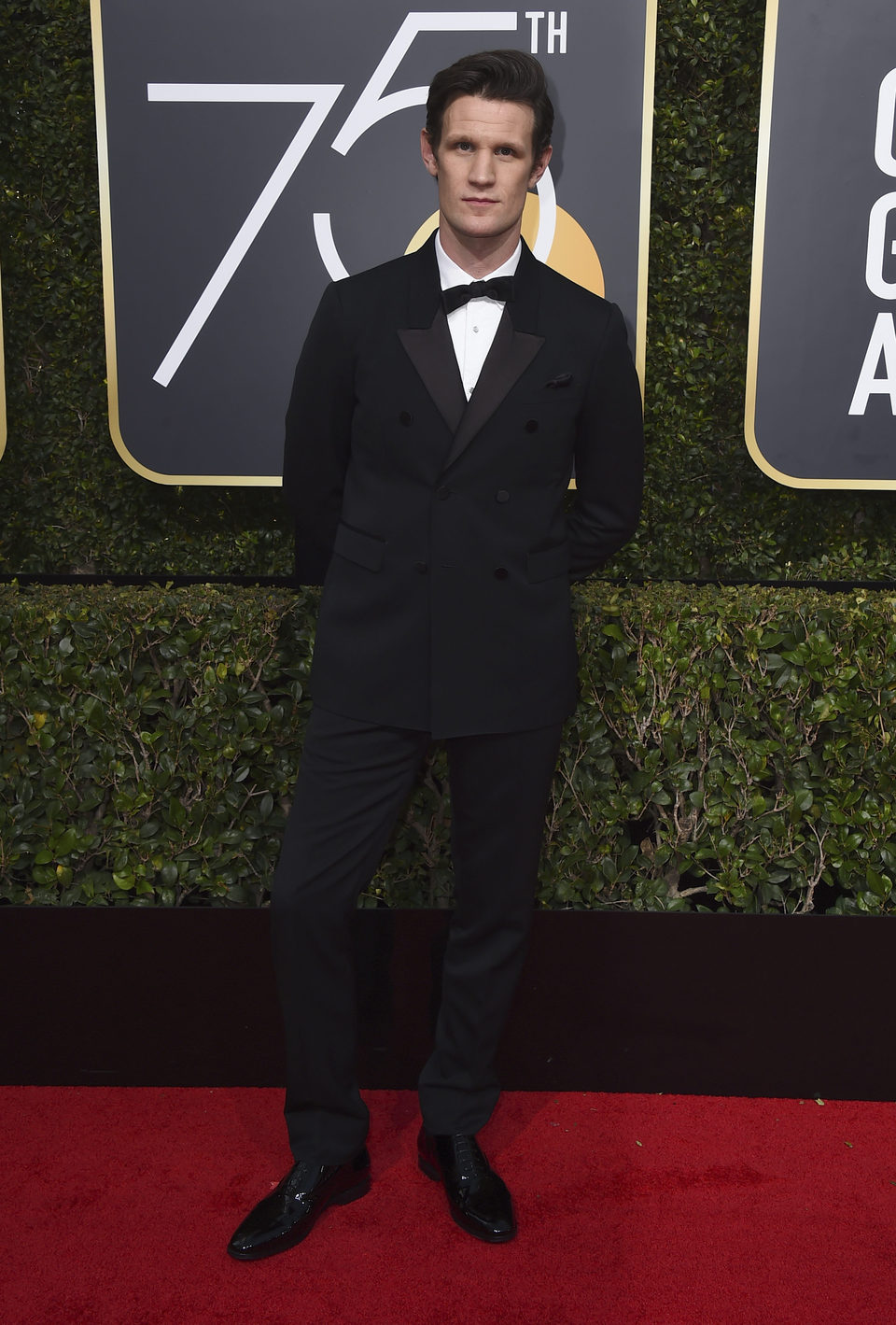 Matt Smith at the red carpet of the Golden Globes 2018