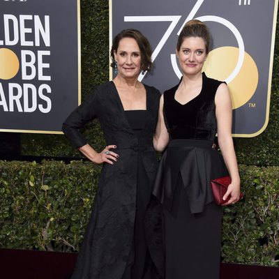 Laurie Metcalf at the Golden Globe's red carpet 2018