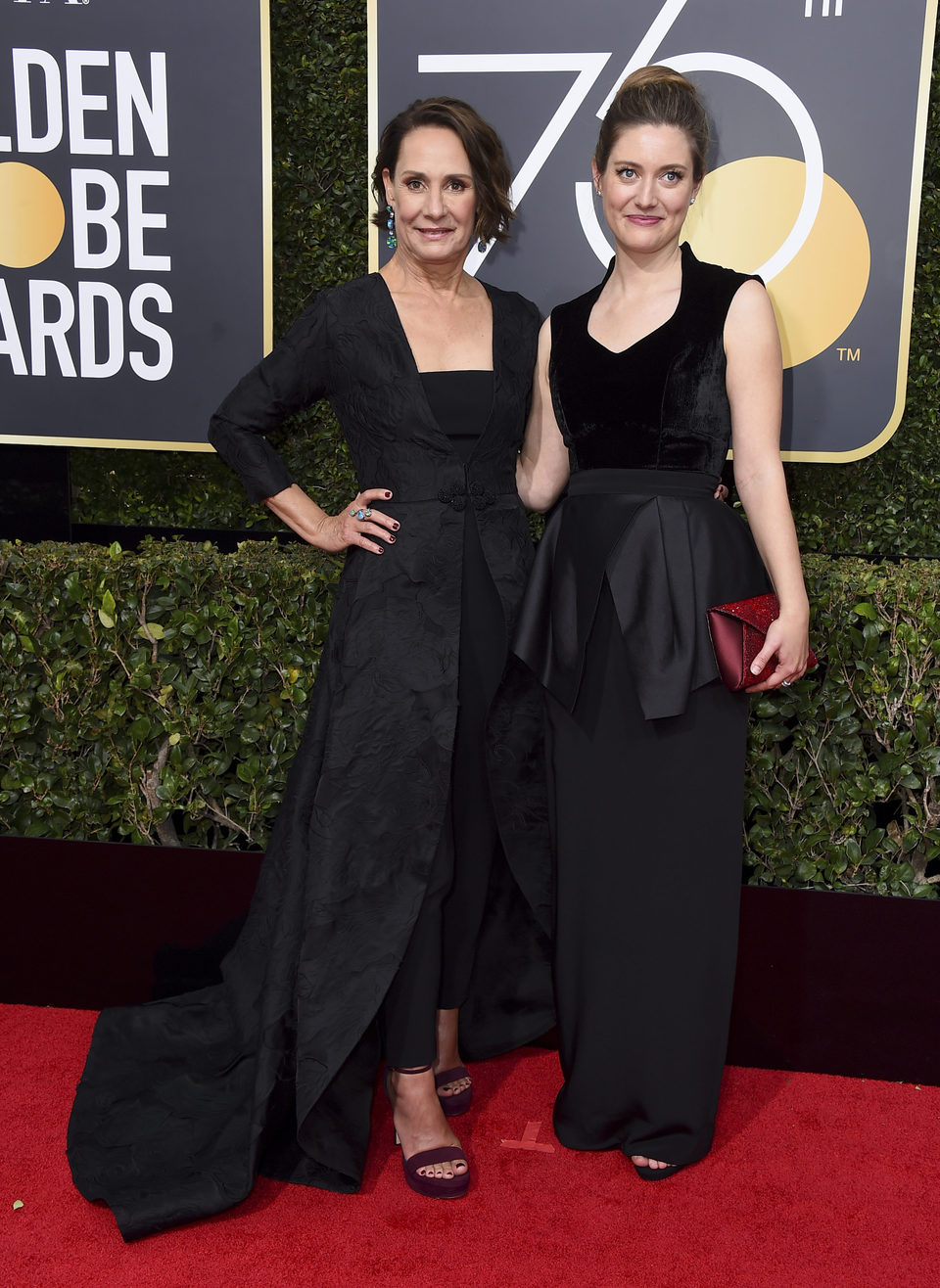 Laurie Metcalf at the Golden Globe's red carpet 2018