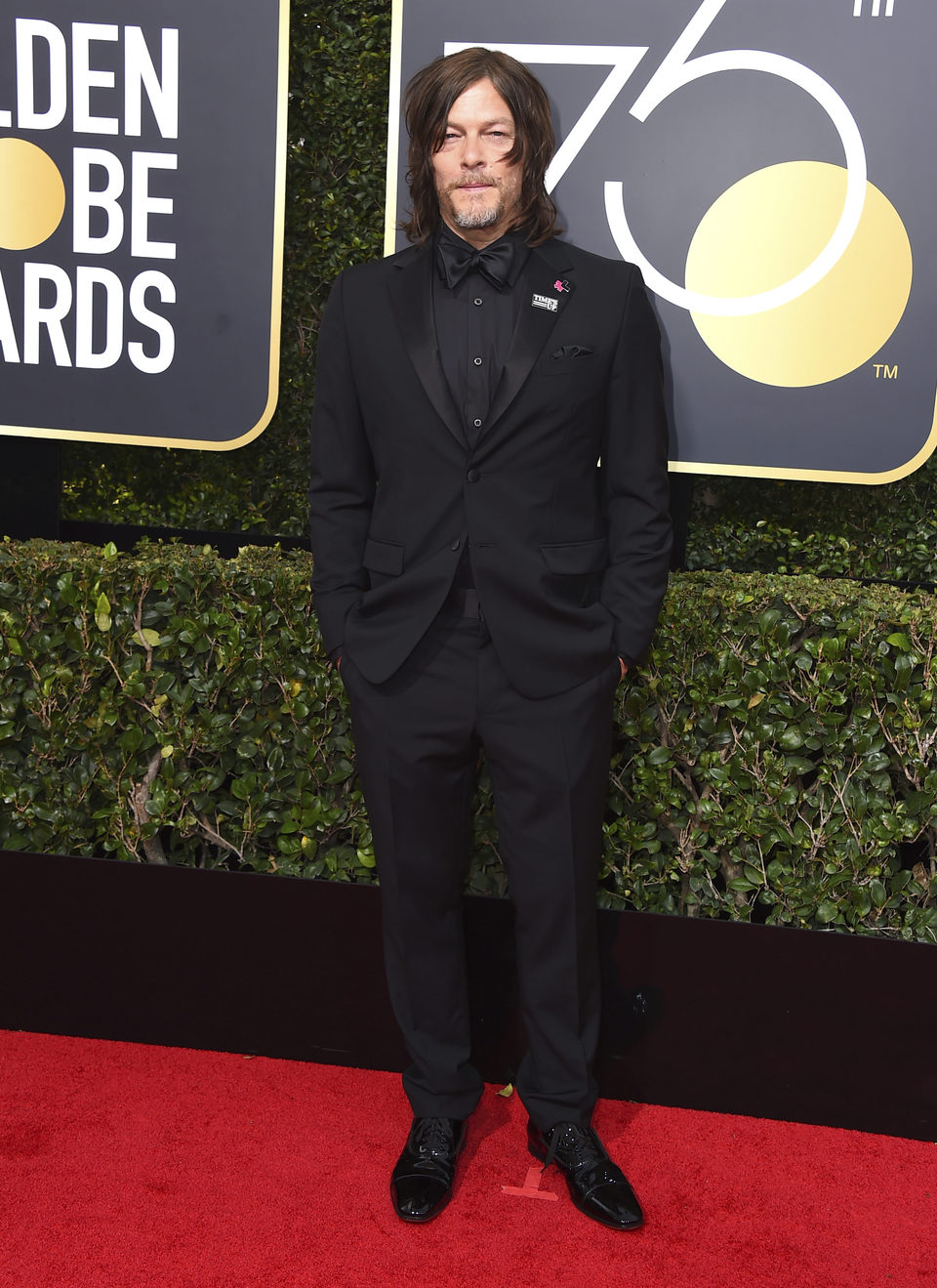 Norman Reedus at the red carpet of the Golden Globes 2018