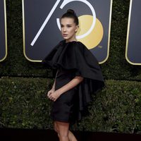 Millie Bobbie Brown at the red carpet of the Golden Globes 2018