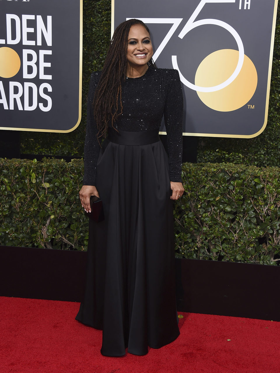 Ava DuVernay at the red carpet of the Golden Globes 2018