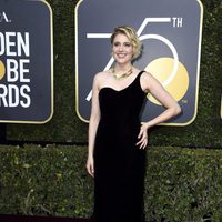 Greta Gerwig at the red carpet of the Golden Globes 2018