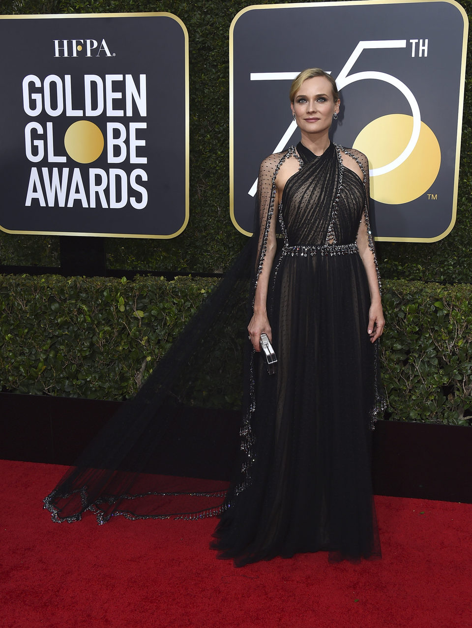 Diane Kruger at the red carpet of the Golden Globes 2018