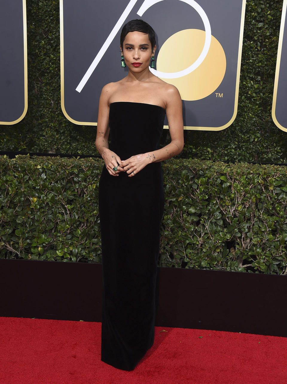 Zoe Kravitz at the Golden Globe's red carpet 2018