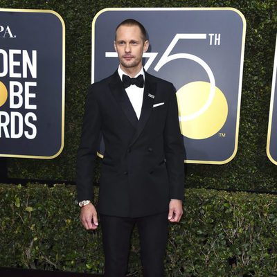 Alexander Skarsgård at the Golden Globes 2018 red carpet