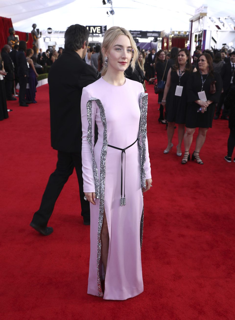 Saoirse Ronan pose SAG 2018 red carpet