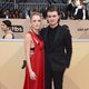 Joe Keery and his girlfriend Maika Monroe in the 2018 SAG Red carpet