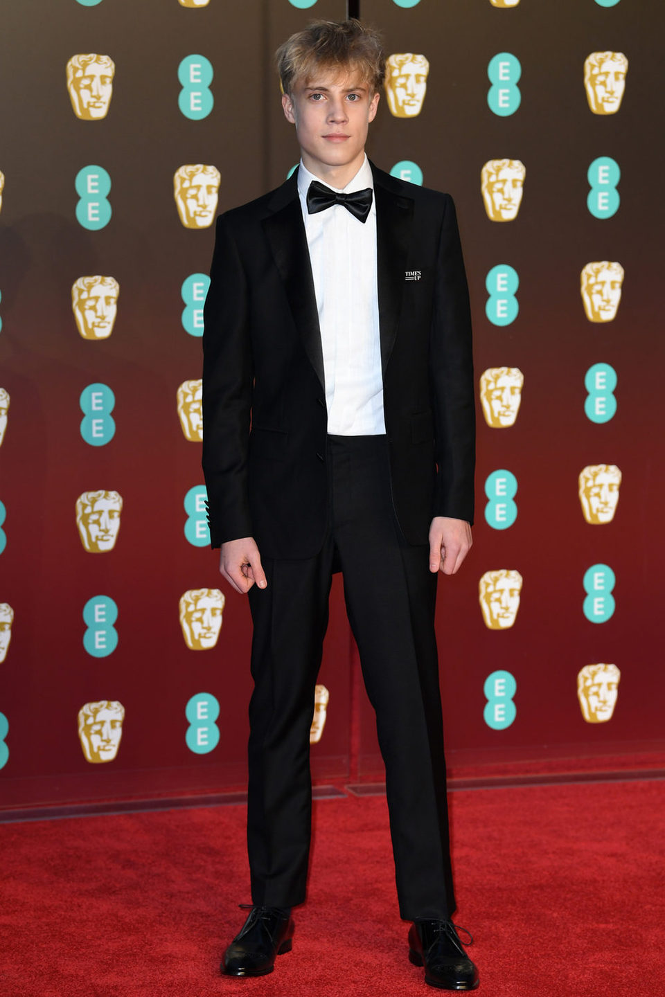 Tom Taylor at the BAFTA's 2018 red carpet